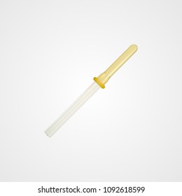 Realistic isolated pipette. Vector eps10.