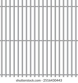 Realistische Gefängnisstangen auf transparentem Hintergrund. Metal Gefängnisstangen Vektor. Eisenkäfig. Verbrechen. Kriminell.