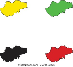 REALISTIC JAMBI PROVINCE MAP, INDONESIA PROVINCE MAP