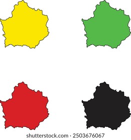 REALISTIC KAMPHAENG PHET PROVINCE MAP, THAILAND PROVINCE MAP