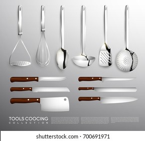 Realistic Kitchen Equipment Collection