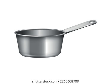 Realistic kitchenware cookware composition with isolated image of kitchen cooking utensil vector illustration