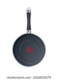 Realistic kitchenware cookware composition with isolated image of kitchen cooking utensil vector illustration
