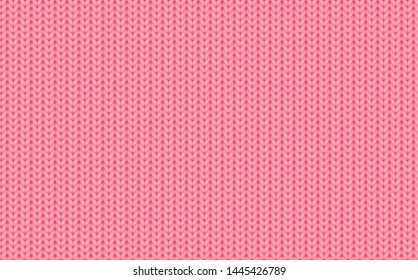 Realistic knit texture. Knitted pink background. Seamless pattern. Endless texture for design, background, fabric print, surface texture, wrapping paper, web page backdrop, wallpaper, winter design