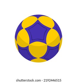 Realistic Korfball ball vector illustration, in trendy flat cartoon design style. Perfect 3d icon of sport equipment for many purposes.