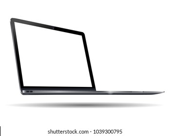 Realistic Laptop with blank screen to present your application and web - design. 