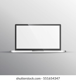 realistic laptop computer mockup