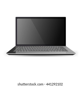 realistic laptop computer,notebook
. Vector illustration