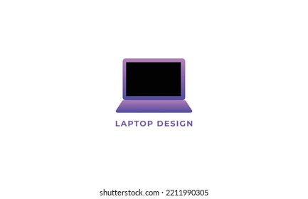 Realistic laptop front view. Laptop,computer modern . Blank screen display notebook. Opened computer screen with keyboard. Smart device.