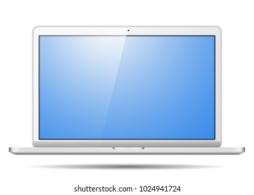 Realistic laptop, to present your application design. Isolated on a white background.