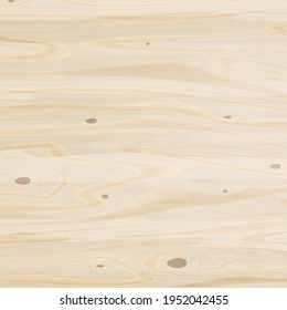 Realistic large sheet of light plywood, wood texture - Vector illustration