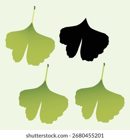 Arte realista de la línea del Vector de la hoja – Botánico, Naturaleza, ilustración respetuosa del medio ambiente