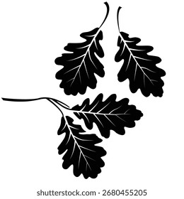 Arte realista de la línea del Vector de la hoja – Botánico, Naturaleza, ilustración respetuosa del medio ambiente