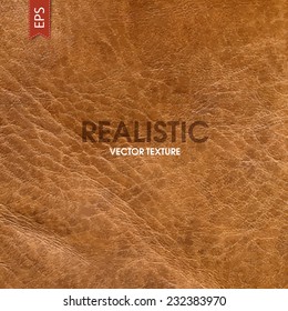 Realistic Leather Vector Texture