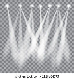 Realistic led lights from projector.