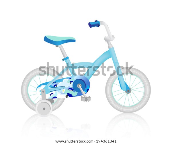 blue baby bike