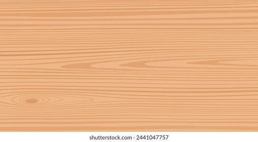 Textura de patrón de madera ligera realista, fondo - Ilustración vectorial