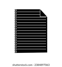 Notas pegajosas realistas y forradas con aglutinante de clip y cinta adhesiva. Hojas de papel con notas en blanco. Recordatorio de información. Ilustración vectorial.