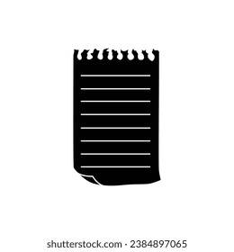 Realistic lined sticky notes with clip binder and adhesive tape. Blank note paper sheets. Information reminder. Vector illustration.