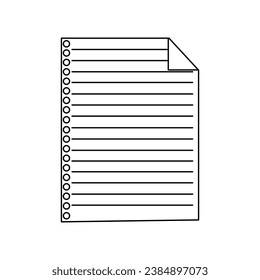 Notas pegajosas realistas y forradas con aglutinante de clip y cinta adhesiva. Hojas de papel con notas en blanco. Recordatorio de información. Ilustración vectorial.