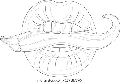 Lips And Pepper Stock Illustrations Images Vectors Shutterstock