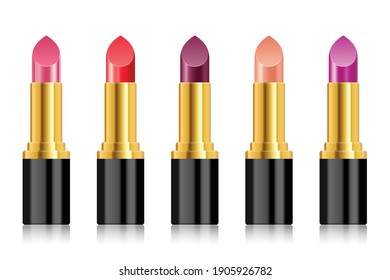 Realistic lipstick vector illustration isolated on white background