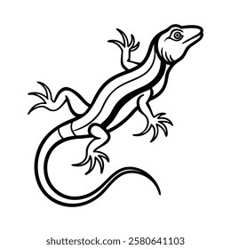 Realistic Lizards Vector Illustration Design