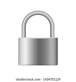 Realistic lock vector design illustration isolated on white background