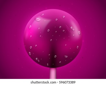 Realistic lollipop candy background. Sweets and candy concept. Vector illustration