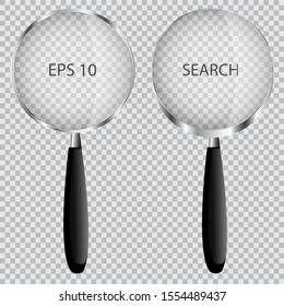 
realistic loupe. isolated vector illustration.
