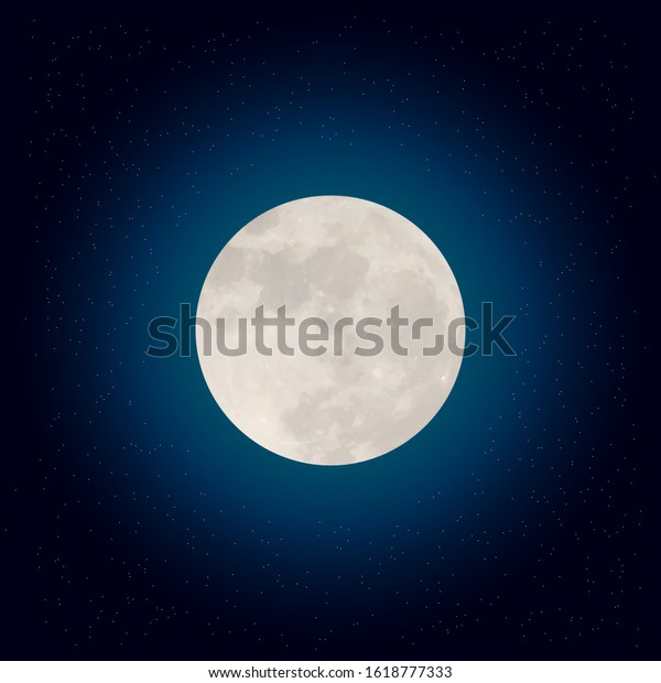 realistic lunar eclipse in the night sky\
design vector\
illustration.