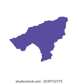 MAPA REALISTA DE AMBENO CITY (AMBENO MUNICIPIOS) TIMOR LESTE, SUDESTE ASIÁTICO