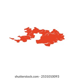 MAPA REALISTA DE BASEl-LANDSCHAFT STATE (BASEl-LANDSCHAFT CANTON) SUÍÇA, EUROPA