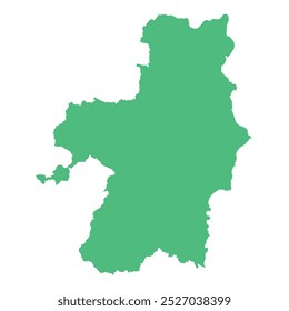 REALISTIC MAP OF BONE (KABUPATEN BONE), SOUTH CELEBES (PROVINSI SULAWESI SELATAN), INDONESIA CITY-REGENCIES MAP