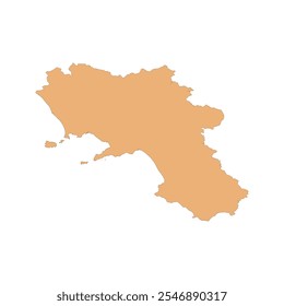 REALISTIC MAP OF CAUCA REGION ITALY, EUROPE