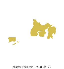 MAPA REALISTA DE CENTRE BUTON (KABUPATEN BUTON TENGAH), SUDESTE DE SULAWESI (PROVINSI SULAWESI TENGGARA), INDONÉSIA CIDADE-REGÊNCIAS MAPA