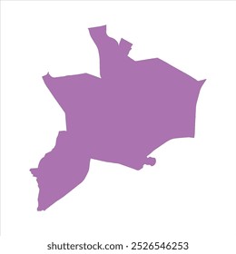REALISTIC MAP OF CENTRAL JAKARTA (KOTA JAKARTA PUSAT), JAKARTA (PROVINSI JAKARTA), INDONESIA CITY-REGENCIES MAP