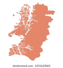 MAPA REALISTA DE AISÉN DEL GENERAL CARLOS IBÁÑEZ DEL CAMPO REGION (AISÉN DEL GENERAL CARLOS IBÁÑEZ DEL CAMPO REGIÓN) CHILE, AMÉRICA DO SUL