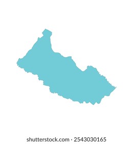 MAPA REALISTA DE CAQUETÁ DEPARTAMENTO COLÔMBIA, AMÉRICA DO SUL