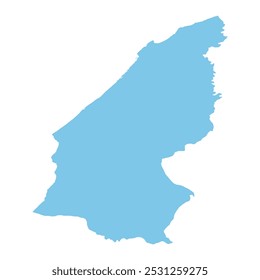 MAPA REALISTA DE DOUKKALA - ABDA REGIÃO MARROCOS, ÁFRICA