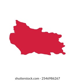 REALISTIC MAP OF GABROVO PROVINCE (OBLAST) BULGARIA, EUROPE