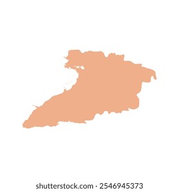 MAPA REALISTA DA PROVÍNCIA DE GRANMA EM CUBA, ÁFRICA