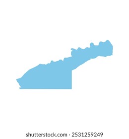 MAPA REALISTA DE GUELMIM - REGIÓN ES-SEMARA MARRUECOS, ÁFRICA