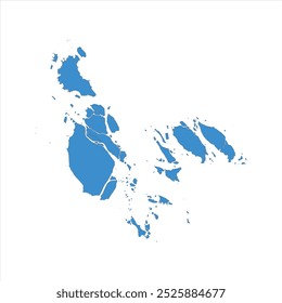 REALISTIC MAP OF KARIMUN (KABUPATEN KARIMUN), RIAU ISLANDS (KEPULAUAN RIAU), INDONESIA CITY-REGENCIES MAP