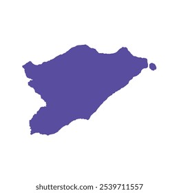 MAPA REALISTA DE LAUTEM CITY (LAUTEM MUNICIPIOS) TIMOR LESTE, SUDESTE ASIÁTICO