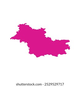 REALISTIC MAP OF LOIR ET CHER DEPARTMENT (LOIR ET CHER DÉPARTEMENTS) FRANCE, EUROPE
