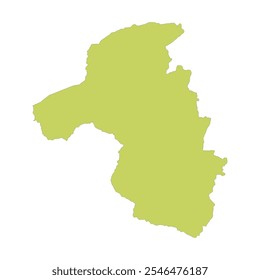 REALISTIC MAP OF MASHONALAND WEST PROVINCE ZIMBABWE, AFRICA