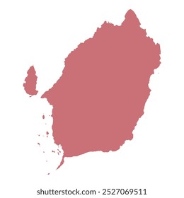 CARTE RÉALISTE DE ÎLE DE MOROTAI (KABUPATEN PULAU MOROTAI), MALUKU DU NORD (PROVINSI NORTH MALUKU), INDONÉSIE