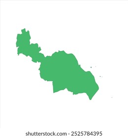 REALISTIC MAP OF NIAS (KABUPATEN NIAS), NORTH SUMATRA (SUMATRA UTARA), INDONESIA CITY-REGENCIES MAP