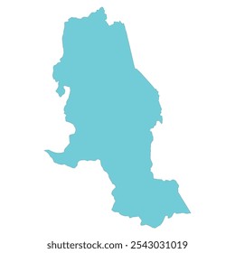 REALISTIC MAP OF NORTE DE SANTANDER DEPARTMENT COLOMBIA, SOUTH AMERICA